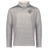 The EMB Augusta Nations of Rugby New Zealand Pursuit 1/4 Zip Pullover is light gray with "New Zealand Rugby" and a fern logo printed on the upper left chest.