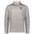 The EMB Augusta Nations of Rugby Scotland Pursuit 1/4 Zip Pullover features light gray fabric, a blue "Scotland Rugby" print and thistle emblem on the left chest, and classic rugby style.