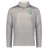 The Nations of Rugby South Africa Pursuit 1/4 Zip Pullover by EMB Augusta features a light gray long sleeve design with “South Africa Rugby” and a green springbok logo on the left chest.
