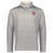 The EMB Augusta Nations of Rugby Wales Pursuit 1/4 Zip Pullover is light grey, featuring a bold "WALES RUGBY" logo and striking red Welsh dragons on the left chest.
