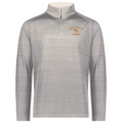 The EMB Augusta Nations of Rugby Australia Pursuit 1/4 Zip Pullover in light grey features “AUSTRALIA RUGBY” and a kangaroo logo in orange—perfect for Rugby Australia fans and proud supporters.
