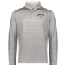 Support England Rugby in style with the EMB Augusta Nations of Rugby England Pursuit 1/4 Zip Pullover, featuring "England Rugby" and a red rose emblem on the left chest.