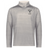 The EMB Augusta Nations of Rugby Fiji Pursuit 1/4 Zip Pullover is a light gray long-sleeve featuring "FIJI RUGBY" and a palm tree logo on the left chest.