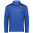 The EMB Augusta Nations of Rugby Les Bleus Pursuit 1/4 Zip Pullover is a blue long-sleeve featuring "LES BLEUS FRANCE RUGBY" and a red emblem on the left chest.