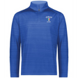 The EMB Augusta Nations of Rugby Italy Pursuit 1/4 Zip Pullover is a blue top with “Italy Rugby” and a shield logo embroidered on the left chest, celebrating Italian rugby heritage.
