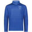 The EMB Augusta Nations of Rugby Samoa Pursuit 1/4 Zip Pullover features "SAMOA RUGBY" and a white shield logo on the left chest—ideal for rugby fans.