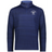 The EMB Augusta Nations of Rugby Argentina Pursuit 1/4 Zip Pullover is a blue long-sleeve shirt with subtle horizontal stripes and the "Argentina Rugby" logo on the left chest.