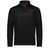 The EMB Augusta Nations of Rugby Japan Pursuit 1/4 Zip Pullover is a black top with "JAPAN RUGBY" and a red cherry blossom logo on the left chest—ideal for showcasing your rugby pride.