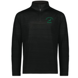 The EMB Augusta Nations of Rugby South Africa Pursuit 1/4 Zip Pullover features a black long-sleeve design with a green "South Africa Rugby" springbok logo on the chest—perfect for dedicated rugby fans.