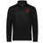 The EMB Augusta Nations of Rugby Canada Pursuit 1/4 Zip Pullover is black, with "CANADA RUGBY" and a red maple leaf logo on the left chest.