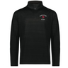 The EMB Augusta Nations of Rugby England Pursuit 1/4 Zip Pullover is a black long-sleeve top with "England Rugby" and a red rose logo on the left chest.
