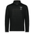 The EMB Augusta Nations of Rugby Fiji Pursuit 1/4 Zip Pullover is a black long-sleeve with "FIJI RUGBY" and a white palm tree graphic on the left chest.