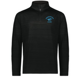 The EMB Augusta Nations of Rugby Argentina Pursuit 1/4 Zip Pullover is a black long-sleeve with a quarter-zip collar and an "Argentina Rugby" logo with a jaguar on the left chest.