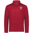 The EMB Augusta Nations of Rugby Canada Pursuit 1/4 Zip Pullover is a red long-sleeve top with "CANADA RUGBY" and a white maple leaf logo on the left chest—perfect for any Rugby Canada supporter.