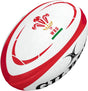 An official Gilbert Wales Rugby Replica Ball with the Wales logo on it.