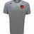 The EMB Canterbury Godzilla RFC Embroidered Club Tempo Vapodri T-Shirt is a gray short-sleeve athletic top featuring a moisture-wicking sports tee design, the Canterbury logo on the right shoulder, and a red embroidered Godzilla RFC emblem on the left chest.