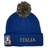 Show your support with the Italy 25/26 Supporters Pom-Pom Beanie by Macron, featuring "ITALIA" and an embroidered F.I.R. crest on the front—a perfect pick for Italy Rugby fans from Macron's 2025/26 collection.