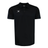 The Gilbert Photon II Polo is a black, short-sleeve shirt with a collar, three buttons, and a small white logo on the left chest. Made from lightweight fabric by Gilbert, it offers all-day comfort.