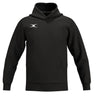 Black long-sleeved Gilbert Atom Hoodie with a hood, a front kangaroo pocket, and a small white logo on the right chest.
