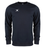The Photon Sweatshirt by Gilbert features a plain black design, long sleeves, cozy fleece lining for warmth, and a small white logo on the left chest—ideal insulating wear for cooler weather.