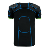 the back view of a Gilbert XP500 Protective Body Armour hockey jersey.