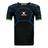 a black and blue Gilbert XP500 Protective Body Armour rugby shirt.