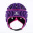 A Gilbert Octane Headguard in purple, featuring black EVA padding and pink trim for superior protection, is shown against a plain white background.