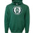 The Woodlands Youth Center Chest Paw Print Hoodie by WRS Augusta features a circular "Woodlands Rugby" logo with a paw print on the chest, crafted from athletic fleece for comfort and style.