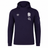 The Women's England 24/25 Presentation OH Hoodie by Umbro is a navy hoodie with the Umbro logo, England Rugby rose, and O2 sponsor on the chest, plus a left sleeve pocket—an iconic pick for fans.