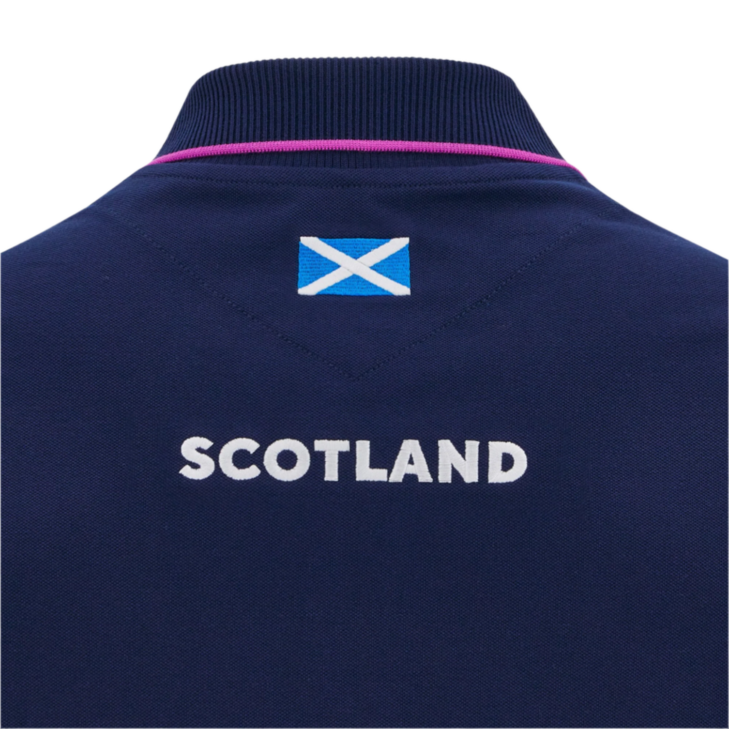 Scotland 25/26 Player Travel Cotton Polo by Macron / World Rugby Shop Scotland 25/26 Player Travel Cotton Polo by Macron / World Rugby Shop