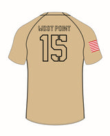 Custom CCC MUD’s West Point Gold CCC Ihi Regular Fit Replica Jersey features "WEST POINT" and number 15 in black on the back, plus an American flag patch on the right sleeve. Available for order 7/1-14. 8-week delivery time.