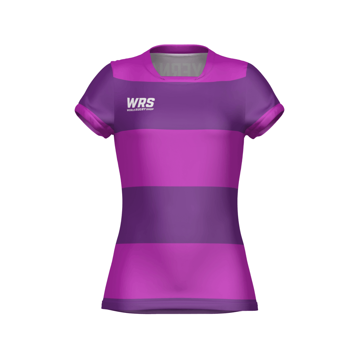 Purple sports jersey with 'WRS' logo on a white background