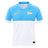 Aviron Bayonnais 26/27 Stadium Home Jersey by Nike in light blue and white, featuring a gold Nike swoosh and a gold pennant flag emblem with the letters AB.
