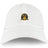 The Arrows Rugby Club 10th Anniversary Adult Low-Profile Cotton Twill Dad Cap by EMB S&S Activewear features a white cotton twill design with a gold and black "10th Anniversary Season 2014-2024" emblem embroidered front center.