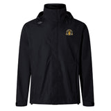 Stay comfortable at the game in the Arrows Rugby Club 10th Anniversary Elite Storm Jacket by EMB Canterbury, featuring a small embroidered yellow and white crest on the left chest and a subtle Canterbury logo on the right shoulder.