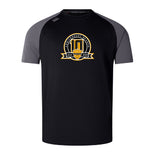 The Arrows Rugby Club 10th Anniversary Elite Training Tee by WRS Canterbury features a special crest with "2014-2023" on the front and is made from lightweight, durable Vapodri fabric for comfort.
