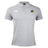 Light grey Arrows Rugby Club 10th Anniversary Waimak Polo by EMB Canterbury, featuring a two-button placket, Canterbury logo on the right chest, and a circular yellow-detailed emblem on the left—a classic rugby style.