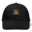 The Arrows Rugby Club 10th Anniversary Flexfit Drill Cap by EMB Canterbury features a gold, white, and black "10th Anniversary Season 2014-2023" embroidered logo on the front.
