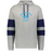 The WRS Augusta Nations of Rugby Argentina Jackson Way Hoodie is light grey with navy sleeve stripes and a bold blue "Argentina Rugby" logo with a jaguar head on the chest.
