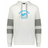 Show your rugby pride with the WRS Augusta Nations of Rugby Argentina Jackson Way Hoodie—white with gray sleeve stripes, front pocket, and a blue "Argentina Rugby" jaguar logo on the chest.