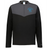 The EMB Augusta Nations of Rugby Argentina Sideline Grid 1/4 Zip Pullover is a black and gray long-sleeve featuring an "Argentina Rugby" jaguar logo on the left chest.