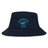Show your support with the Nations of Rugby Argentina Rugby Crusher Bucket Hat by EMB S&S Activewear, featuring a blue puma logo and "Argentina Rugby" embroidered on a navy blue cotton twill design.