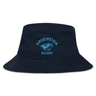 Show your support with the Nations of Rugby Argentina Rugby Crusher Bucket Hat by EMB S&S Activewear, featuring a blue puma logo and "Argentina Rugby" embroidered on a navy blue cotton twill design.
