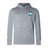 The EMB Canterbury Argentina Shield Club Lightweight Hoodie is a lightweight gray hoodie with a front pocket and hood, featuring a small blue and white stripe Argentina Shield emblem on the left chest—ideal for rugby supporters.