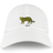 Nations of Rugby Argentina Vintage Dad Cap with a leopard graphic and the year 1910 embroidered on the front, by EMB Alpha Broder.