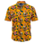 Show your Wallabies pride during the British & Irish Lions tour with the Ashtabula Wallabies “Skipper” Hawaiian Shirt, featuring bright yellow fabric with cartoon kangaroos, surfboards, pink hibiscus flowers, and green leaves.