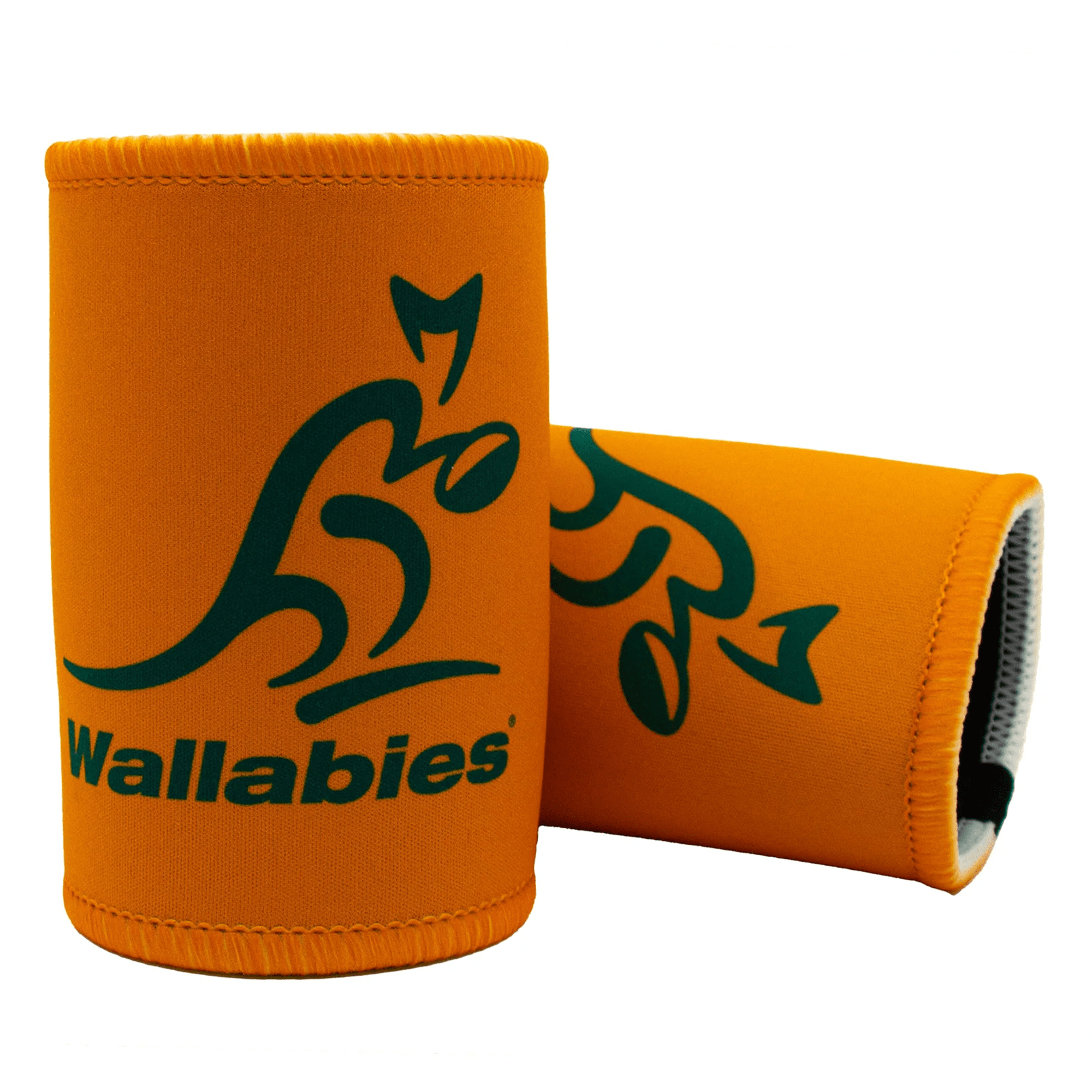 Wallabies Logo Koozie Rugby Australia Gold Can Cooler World Rugby Shop