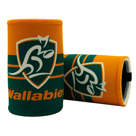 Ashtabula Wallabies Crest Koozie can coolers.