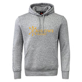 The Arrows Rugby Club Club Hoodie by WRS Canterbury is a grey team sweatshirt with yellow text, perfect for showing your spirit on and off the field.