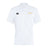 The Arrows Rugby Club Club Dry Polo by EMB Canterbury is a white short-sleeve polo with Vapodri technology, featuring a black Canterbury logo on the left chest and a yellow "Arrows Rugby" logo on the right.